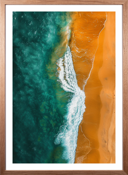 Poster - Strand und Meer - Drone View  - Strandposter 010