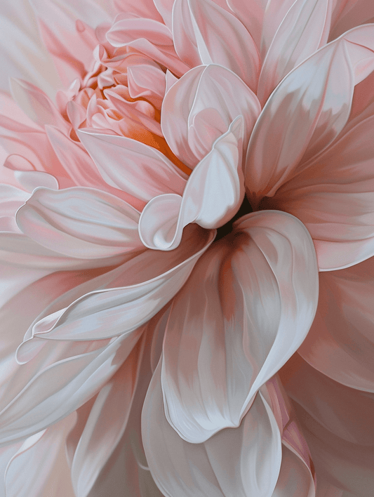 Premium Wandbild - Natur | Kunstwerk Blüte in rosa