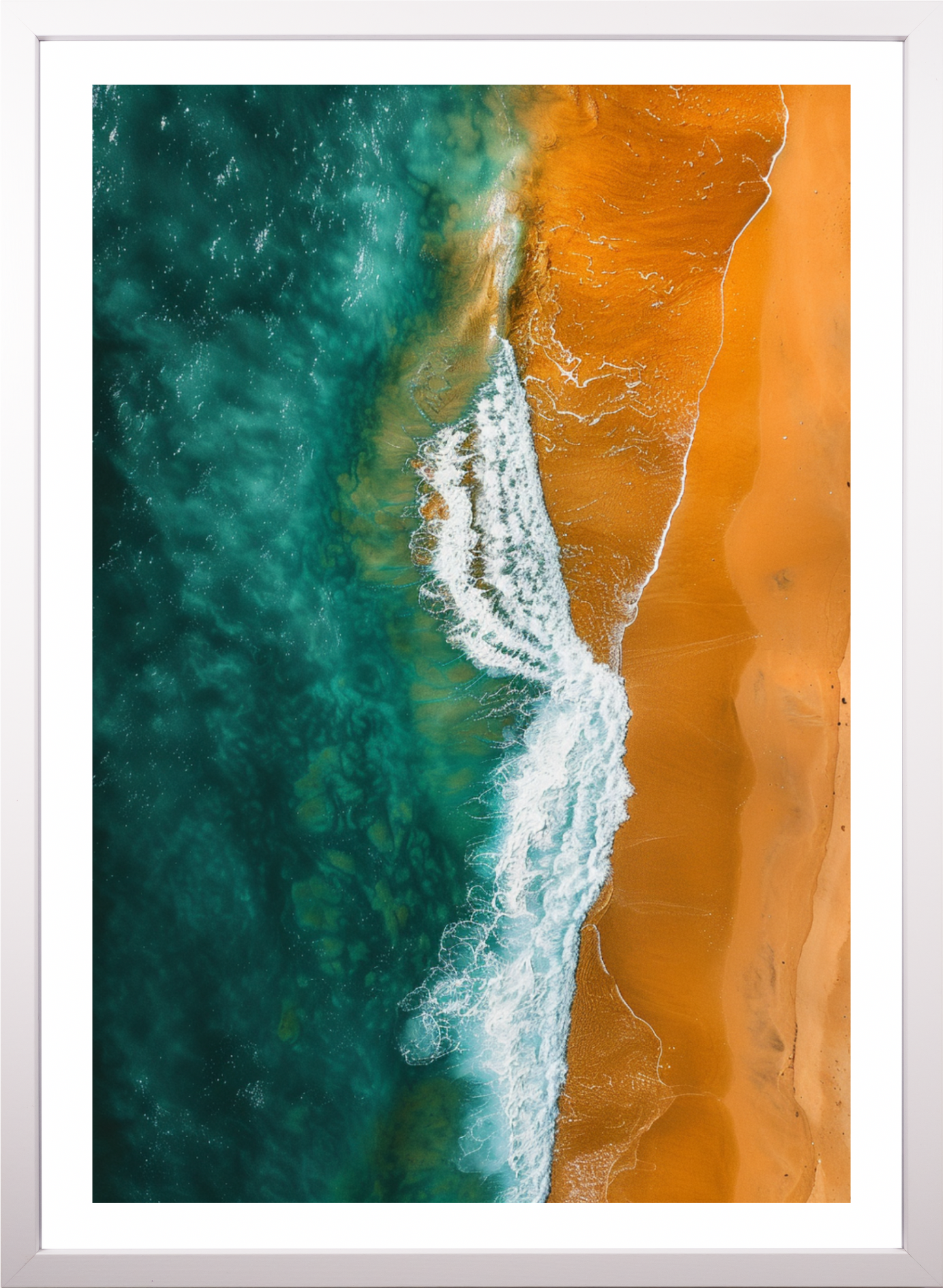 Poster - Strand und Meer - Drone View  - Strandposter 010