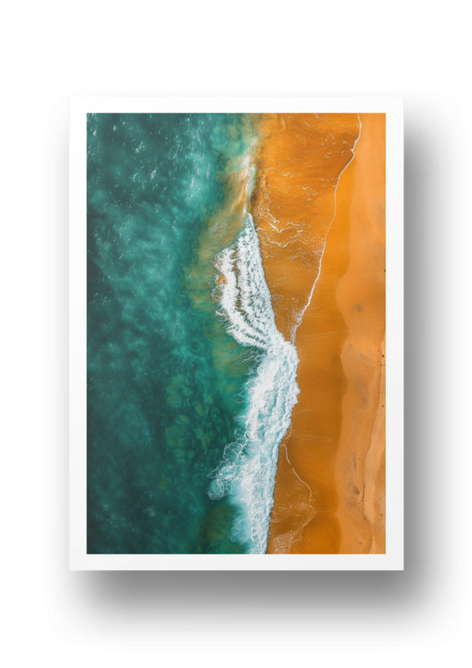 Poster - Strand und Meer - Drone View  - Strandposter 010