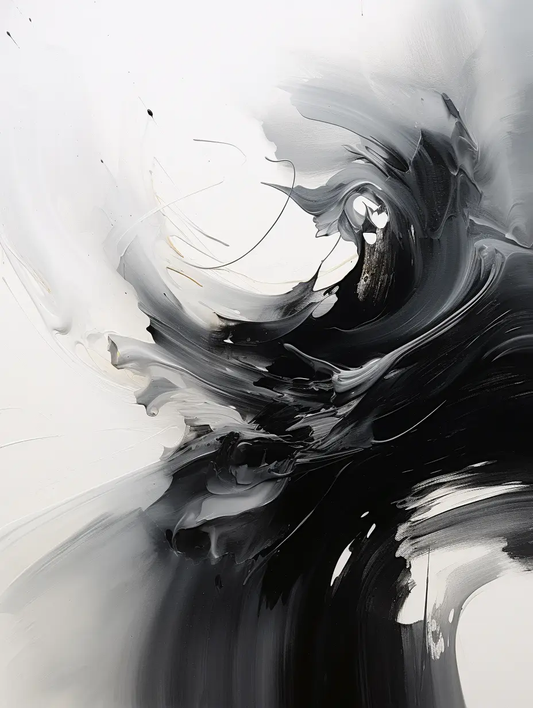 Premium Wandbild - abstrakt | abstract black and white artwork - Gilberto Morét