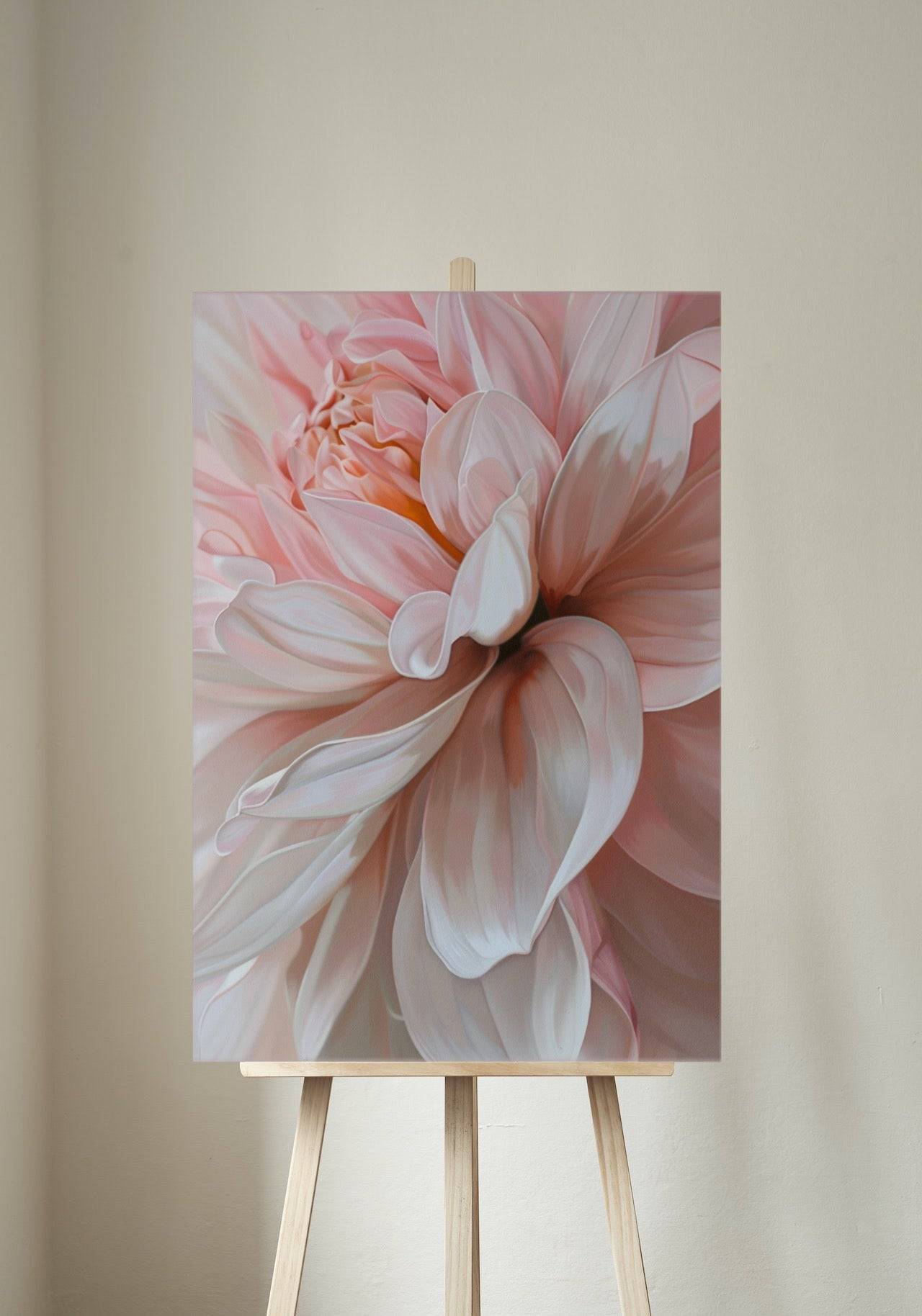 Premium Wandbild - Natur | Kunstwerk Blüte in rosa