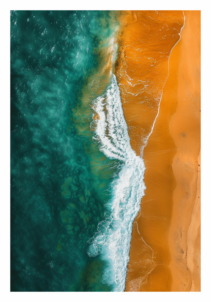 Poster - Strand und Meer - Drone View  - Strandposter 010