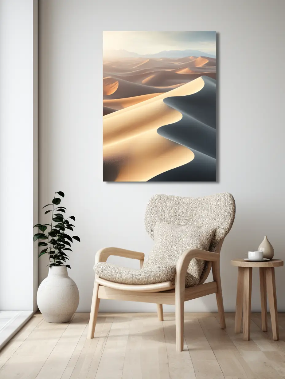 modernes Wandbild | scandinavian style artwork of desert