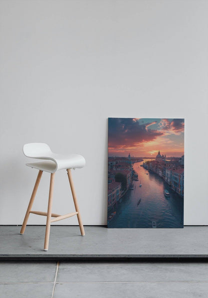 Premium Wandbild - Natur | Sonnenuntergang in Venedig