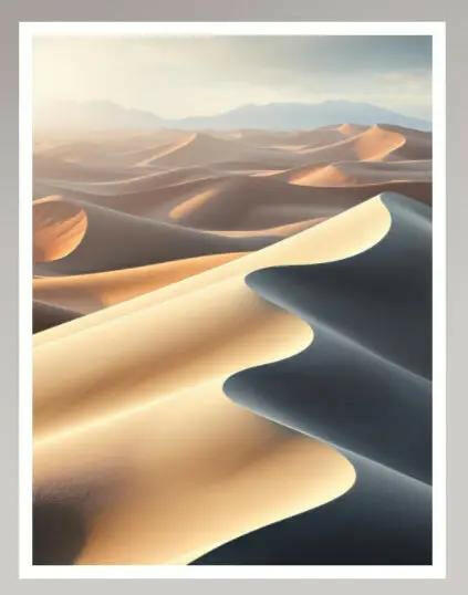 modernes Wandbild | scandinavian style artwork of desert