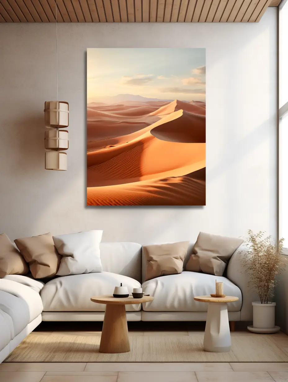 modernes Wandbild | scandinavian style artwork of desert