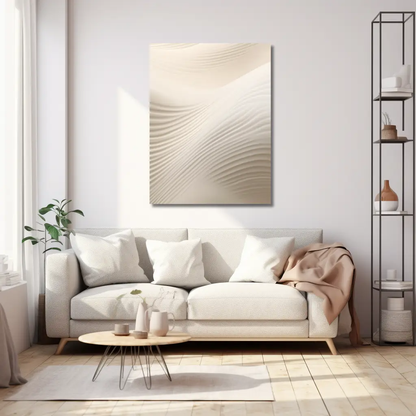 modernes Wandbild - Struktur | abstract structural beige artwork