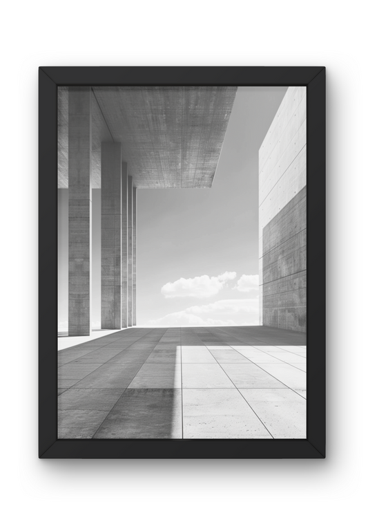 Poster - Architektur | Stützenreihe Stahlbeton 001 - Gilberto Morét