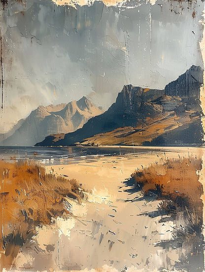 Kunstdruck - Strand_Meer_und_Berge_II - Gilberto Morét