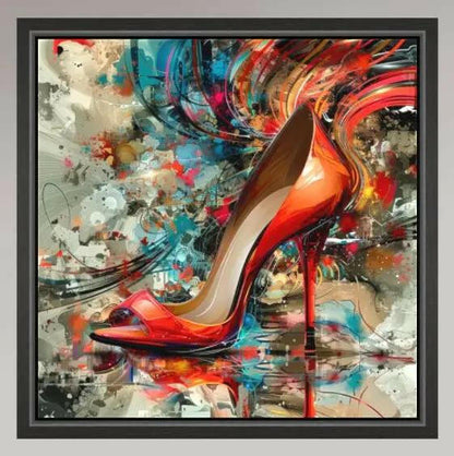 Premium Wandbild | abstract artwork of red high heel - Gilberto Morét