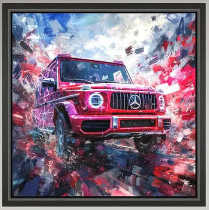 Premium Wandbild | abstract artwork of red SUV - Gilberto Morét