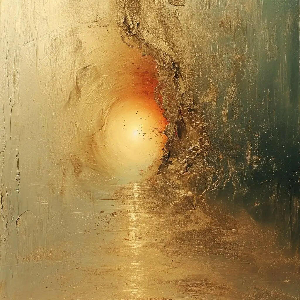 Premium Wandbild | abstract golden artwork - Gilberto Morét