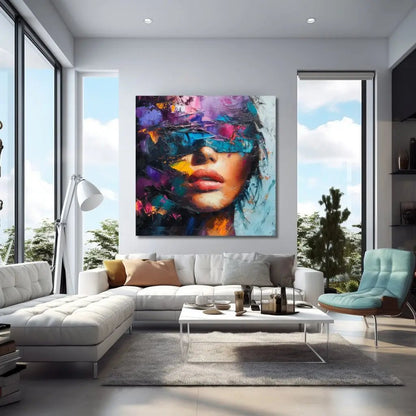 Premium Wandbild | abstract portrait of woman without eyes - Gilberto Morét