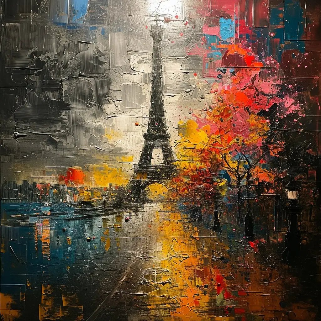 Premium Wandbild | Paris City Artwork - Gilberto Morét